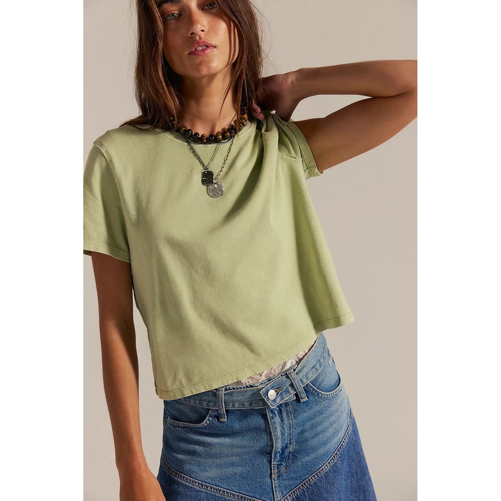 Free People We The Free Everyday‎ Tee Moss XS New With Tags